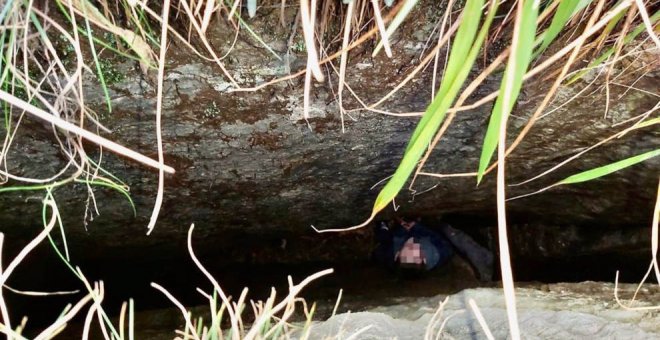 Rescatan a un niño de nueve años tras caerse en una grieta de cinco metros en Arredondo