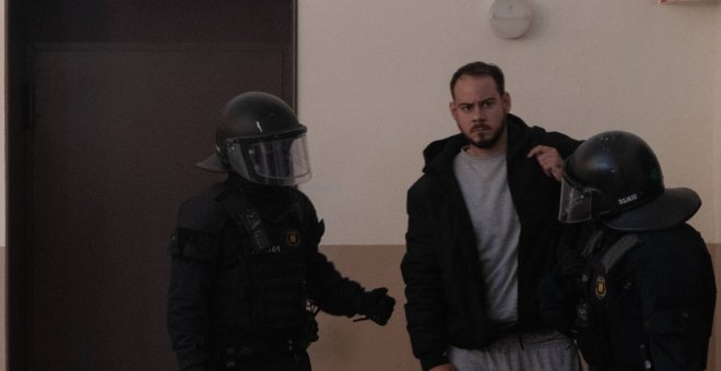 Así ha sido el momento de la detención de Pablo Hasél en el rectorado de la Universitat de Lleida