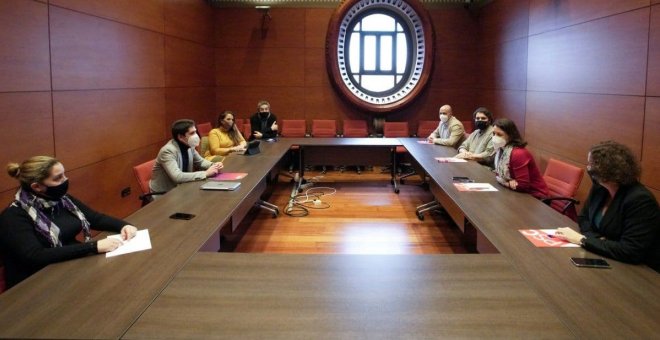 El PSC i En Comú Podem reiteren l'aposta per un "govern progressista" després de la seva primera reunió