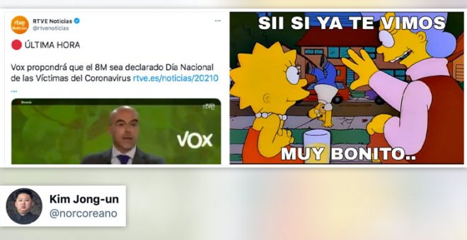 "Lo de Vox y el 8M parece un titular de 'El Mundo Today'": los tuiteros se chotean con la última ocurrencia de la ultraderecha