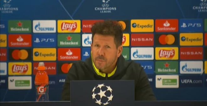 Simeone: "Nos vamos a dejar de pensar en el partido de mañana"