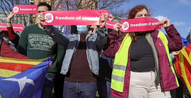 Las peticiones de libertad para Pablo Hasél llegan a Bruselas