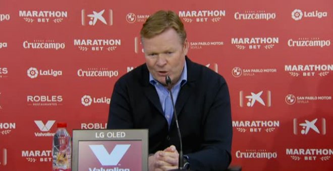 Koeman: "El equipo ha estado fenomenal, ha sido un partido muy completo"