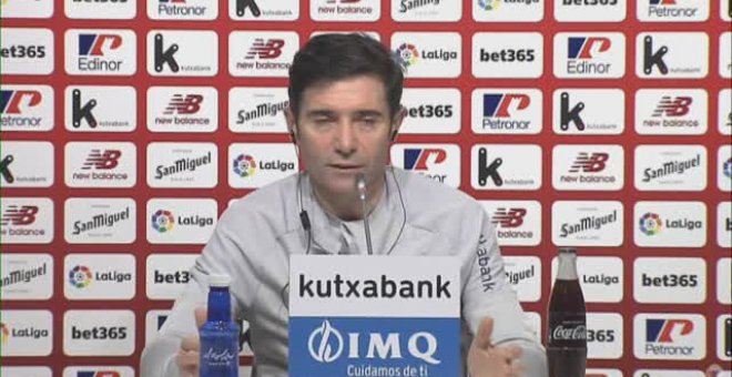 Marcelino: "Vamos a poner las cosas difíciles al Atlético"