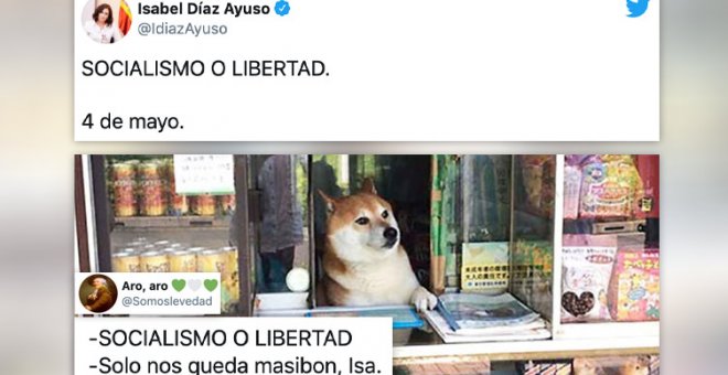 "Socialismo o tortilla de patata con cebolla": chanzas en Twitter con una frase de  Ayuso