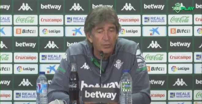 Pellegrini: "El Sevilla está en un buen momento. Está metido en el campeonato en Champions"