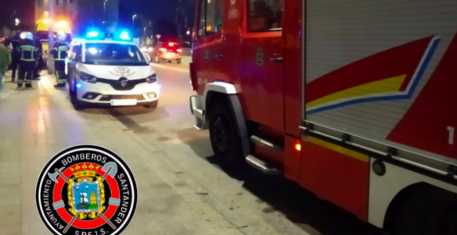 Trasladadas dos personas mayores a Valdecilla por inhalación de humo tras un incendio en su vivienda