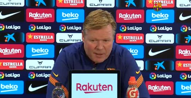 Koeman: "Hoy sale el sol, pero mañana puede llover"