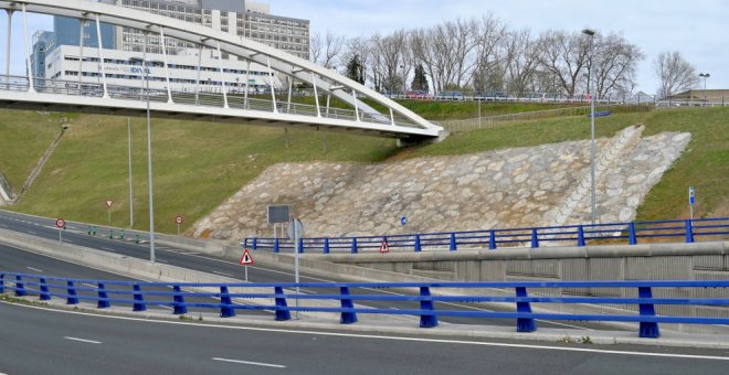 Finaliza la estabilización del talud de acceso al túnel del distribuidor de La Marga-La Albericia