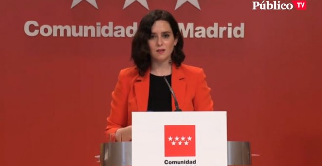 Ayuso anuncia ayudas para autónomos y empresas afectados por la pandemia