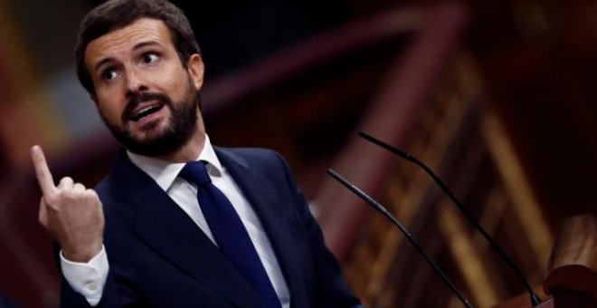 Casado olvida su distanciamiento de la ultraderecha y asume parte del discurso de Vox de cara al 4M