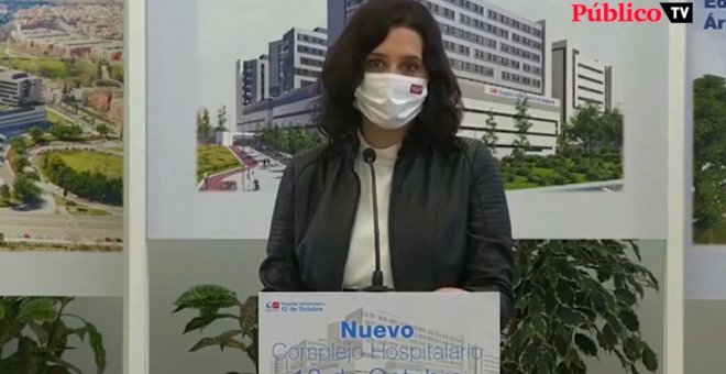 Ayuso realiza un anuncio económico para los sanitarios en mayo