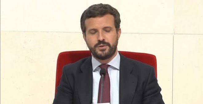 Casado condena "rotundamente" los altercados en Vallecas contra Vox señala que "en democracia, el arma es la palabra"