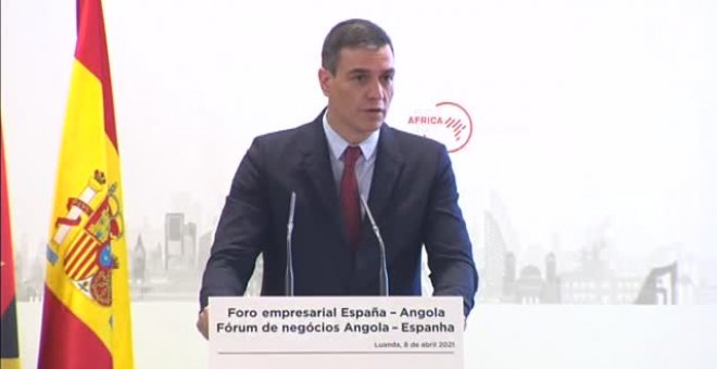 Sánchez apuesta en Angola por el acceso universal a las vacunas