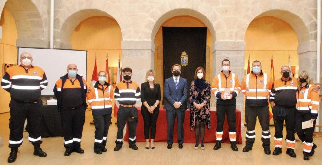 La agrupación de Protección Civil, reconocida con la Medalla de Oro del Ayuntamiento