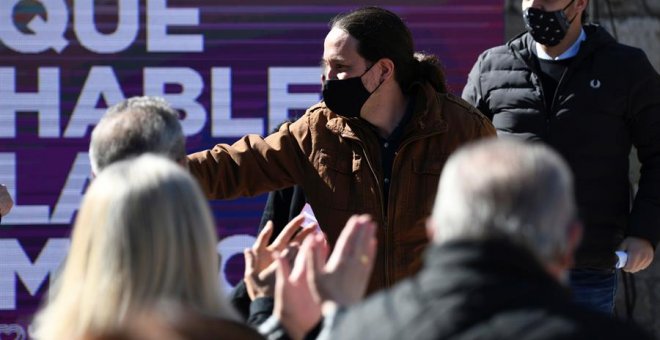 Iglesias pide a la izquierda que dé "una lección democrática con educación" a la "derecha arrogante" el 4 de mayo