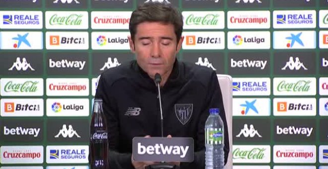 Marcelino: "La expulsión nos puso aun en mayor superioridad, pero no supimos materializarla con el gol"