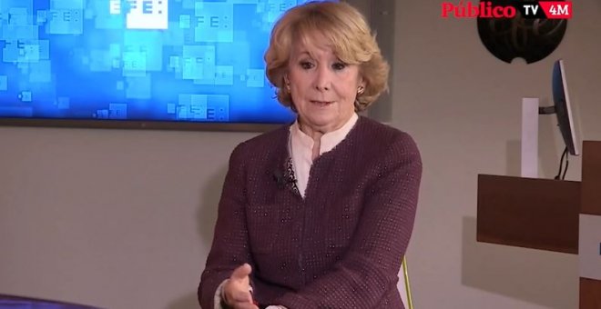 Esperanza Aguirre, sobre Vox: "Si no apoyan al PP, Ayuso tendrá mayoría "absolutísima" en 2023"