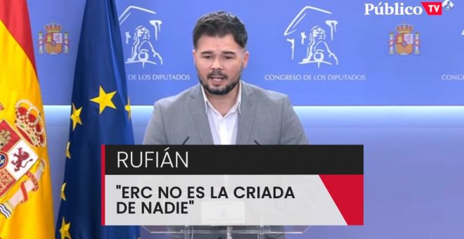 Gabriel Rufián, sobre la formación del Govern: "ERC no es la criada de nadie"