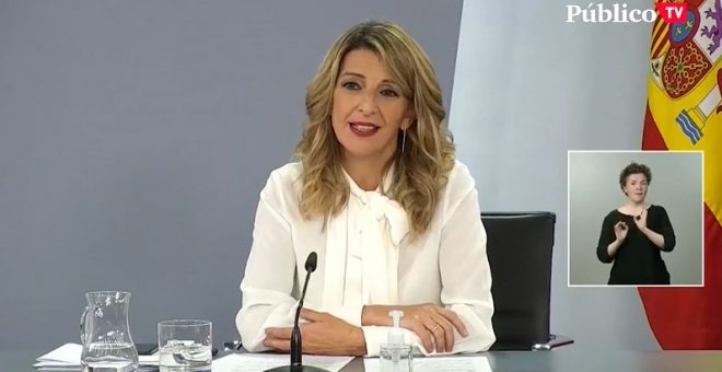 Yolanda Díaz, tras la aprobación de la ley rider: "No queremos móviles que nos penalicen"