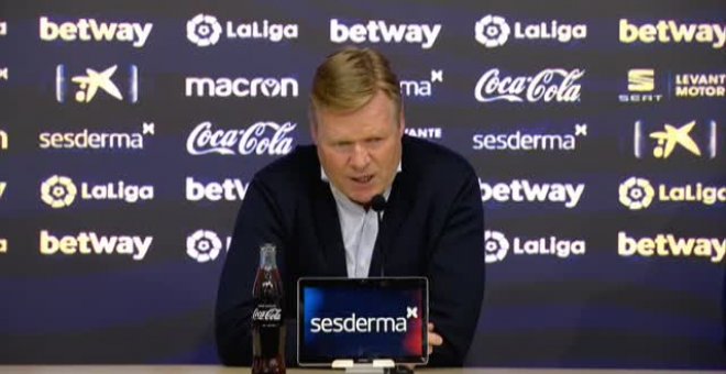 Koeman: "Yo también me pregunto qué hemos hecho en el descanso"