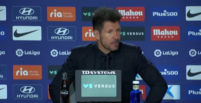 Simeone: "El fútbol necesita a la gente, sin ella es todo muy triste"