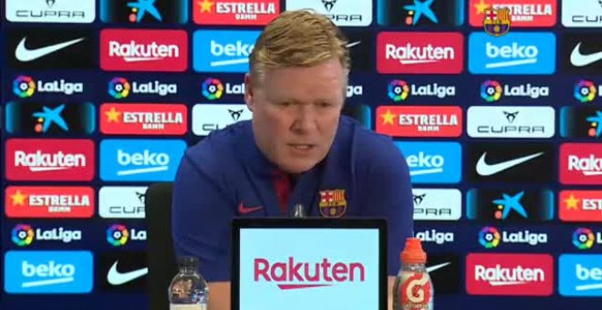 Koeman: "Creo que hay respetar más a tu entrenador, a nuestros jugadores"