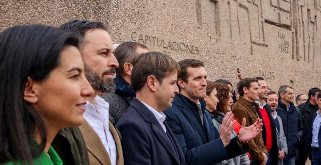 Casado aparca su ruptura con Vox y volverá a manifestarse junto a la extrema derecha a cuenta del 'procés'