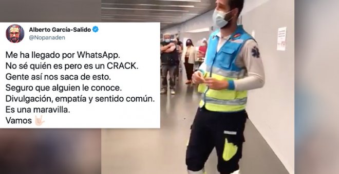 "No sé quién es pero es un CRACK": el genial monólogo informativo de un sanitario en el Wanda Metropolitano