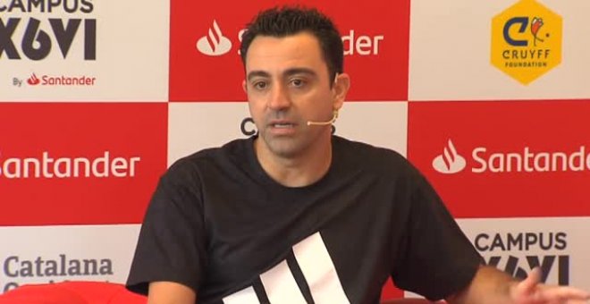 Xavi: "Estoy en el mercado, pero no he hablado con Laporta"