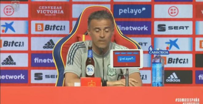 Luis Enrique: "A día de hoy no hay confirmación de que se nos vaya a vacunar"