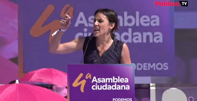 Irene Montero se compromete a llevar la ley del solo sí es sí al Congreso antes de que acabe el verano