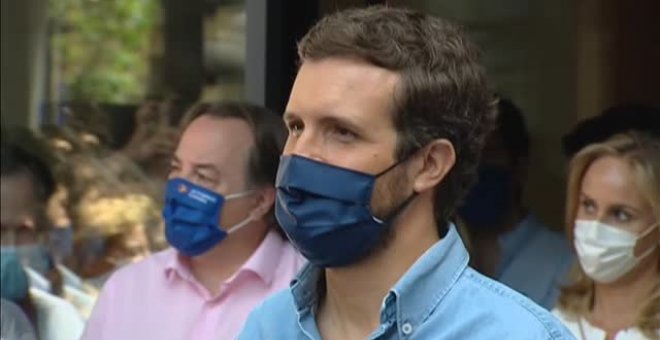 Casado matiza las palabras de Ayuso sobre el papel del rey en los indultos