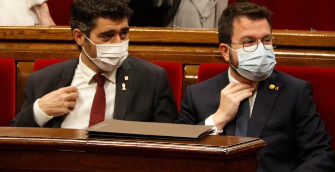 Aragonès justifica la presència del Govern a l'acte del Cercle amb el rei: "Defensarem la nostra posició sempre i a tot arreu"