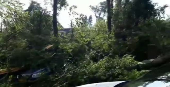 Una violenta tormenta provoca el caos en la localidad holandesa de Leersum