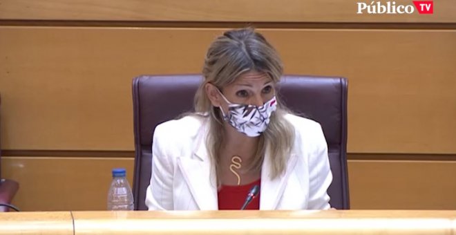 Nuevo rapapolvo de Yolanda Díaz a PP y Vox: "Resumo su intervención con dos palabras: patochadas y paparruchas"