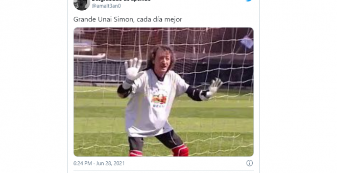 Unai Simón se convierte en carne de memes tras su fallo en el Croacia-España