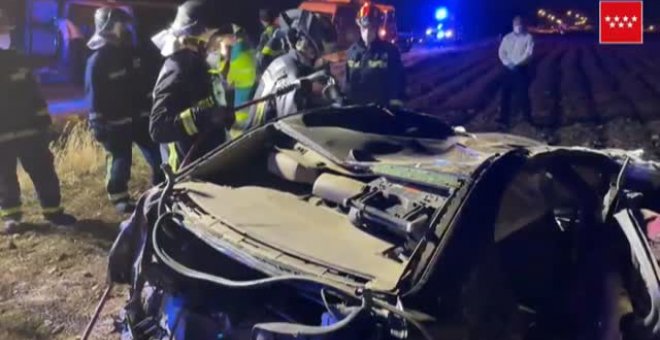 Dos fallecidos en un accidente de tráfico en Camarma de Esteruelas (Madrid)