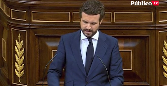 Pablo Casado pronuncia un discurso más propio de la ultraderecha