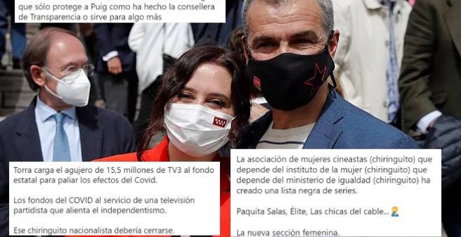 La hemeroteca tuitera le recuerda a Toni Cantó todas sus críticas a los 'chiringuitos', que hoy se le vuelven en contra