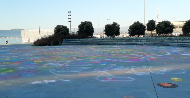 Confusión por un mural participativo desarrollado en el Centro Botín inspirado en una de las obras de la exposición 'Picasso Ibero'