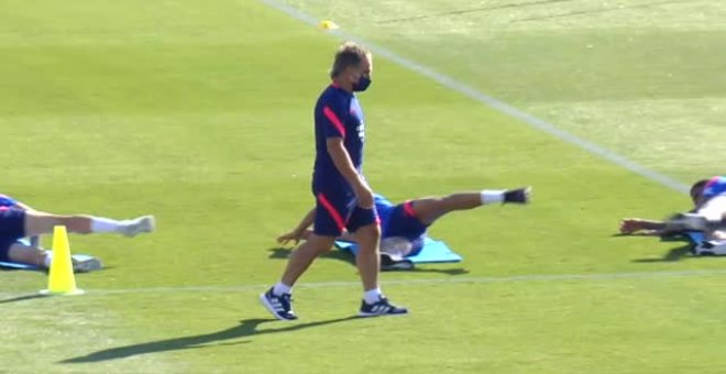 El Atlético de Madrid acude a su tercer entrenamiento de pretemporada