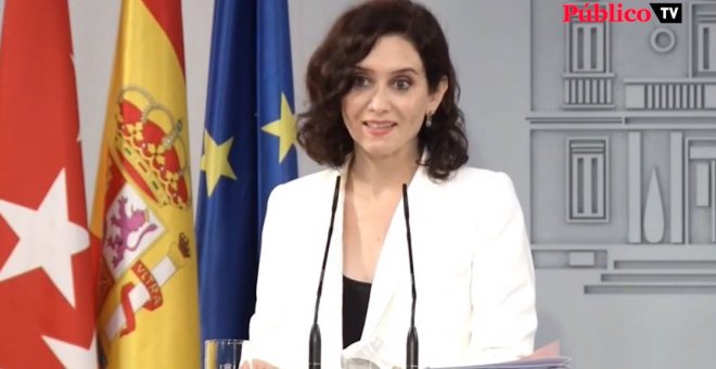 Moncloa ningunea a Ayuso y no contesta a su discurso sobre Catalunya