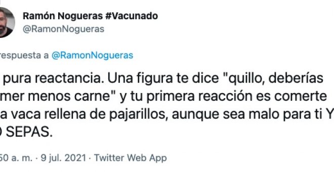 El hilo que explica fácil por qué la gente responde al #MenosCarneMasVida de Garzón con un #YoComoCarne hasta reventar