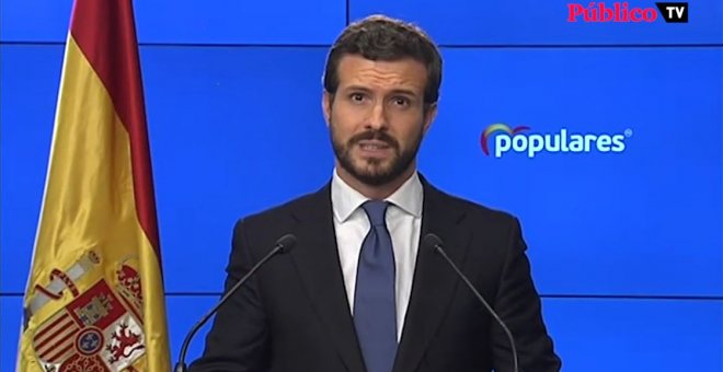 Pablo Casado ataca al Gobierno por el estado de alarma tras la resolución del Tribunal Constitucional