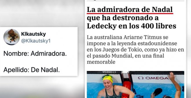 "Ganas un oro olímpico y eres 'la admiradora de Nadal'": 'La Razón' se sube al pódium del machismo con este titular