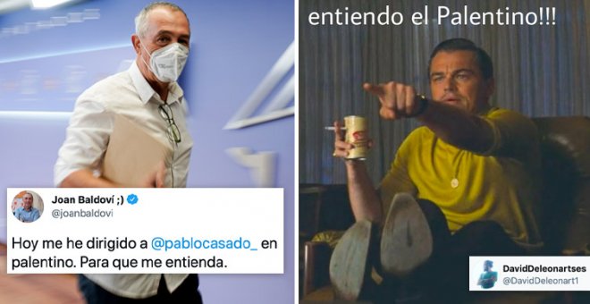 Baldoví habla "en palentino" para que Casado le "pueda entender" y le explica lo del idioma catalán en Balears