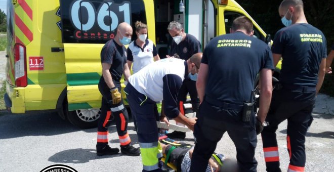 Rescatada una mujer que se lesionó en la subida a La Picota, en Piélagos