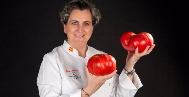 La chef Pepa Muñoz será coronará como primera 'Dama de Rojo' en la III Feria Nacional del Tomate Antiguo