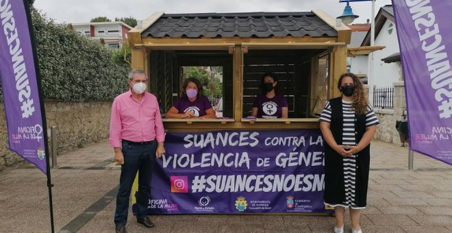 Suances retoma este verano el 'punto violeta' en la playa de La Concha